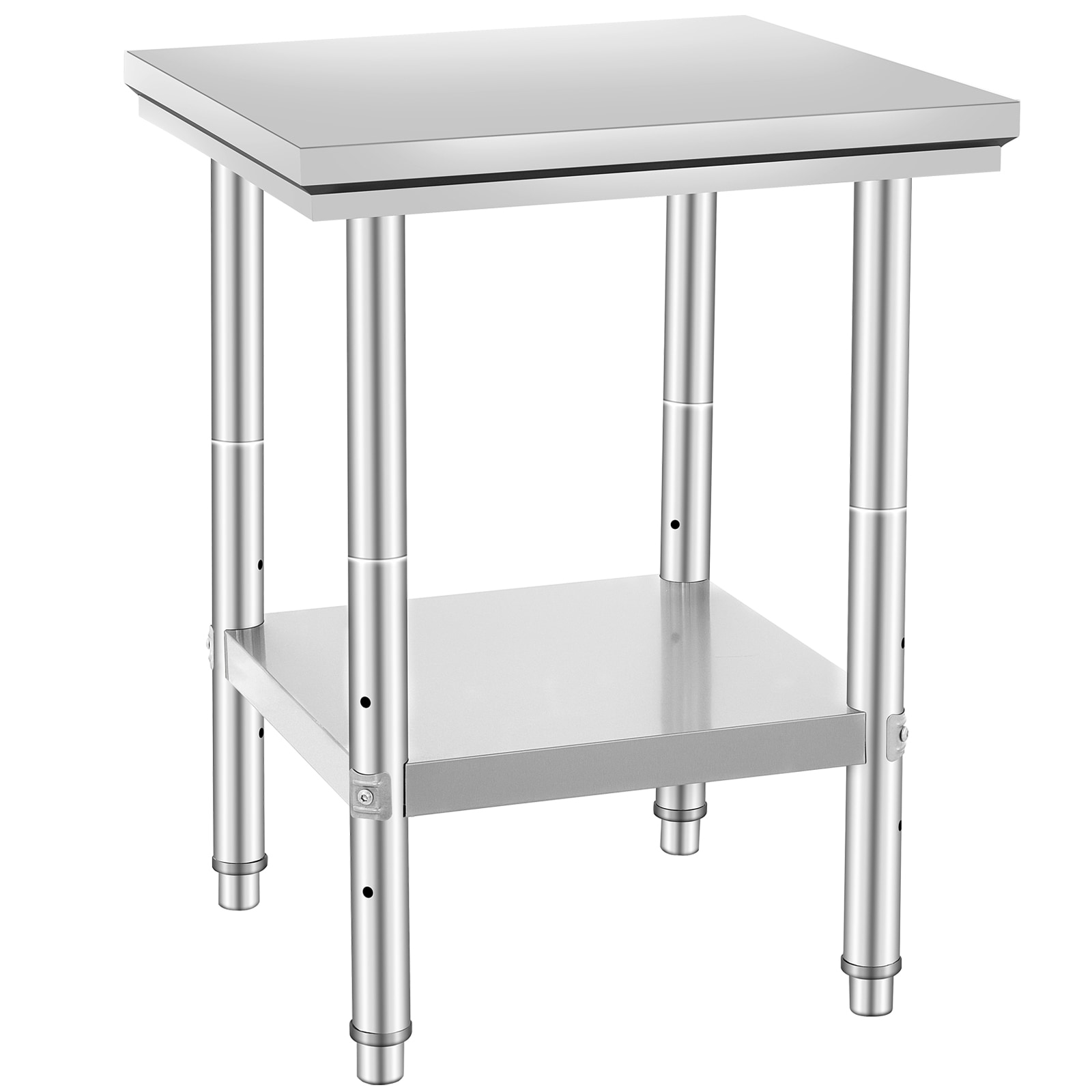 Stainless Steel Commercial Kitchen Work Food Prep Table 24"x 24"_voghion.com